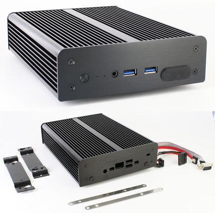 Akasa Newton MC enclosure (for Intel NUC NUC5i3MYBE/NUC5i3MYHE) <b>[FANLESS]</b>