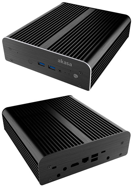 Akasa Newton S7 enclosure (for Intel NUC NUC7i5BNH/NUC7i5BNK, NUC7i3BNH/NUC7i3BNK) <b>[FANLESS]</b>