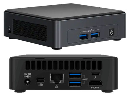 Intel NUC11TNKv5 (Intel Core i5-1145G7 up to 4,40GHz, 2x HDMI, 2x Thunderbolt)